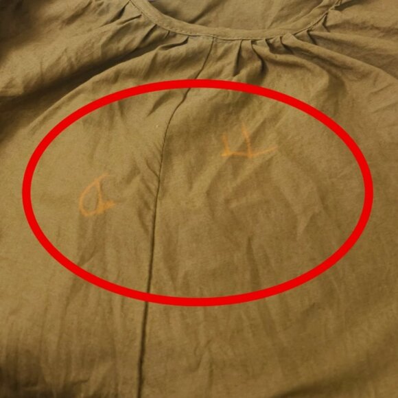 Rhode Resort Lea Pleated Solid Midi Dress Ruffle Tiered Cotton Green XS 283982 - Picture 7 of 7